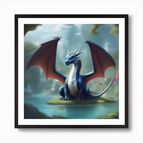 Dragon In The Forest Art Print