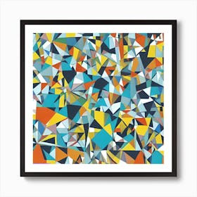 Abstract Triangles Art Print