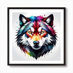 Wolf Head 4 Art Print