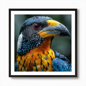 Blue And Yellow Bird 6 Art Print