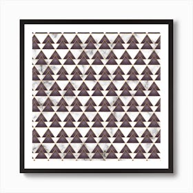 Marble Triangles Art Print