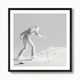 Skier On Skis 7 Art Print