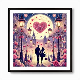 Love In The City Art Print