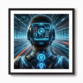 Futuristic Man 97 Art Print