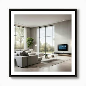 Modern Living Room 1 Art Print