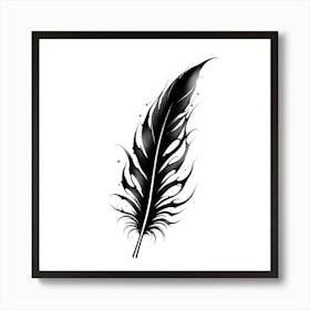 Feather Tattoo Design Art Print