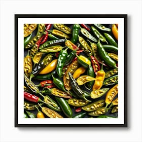 Chile Peppers Art Print