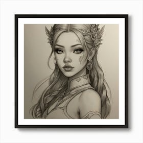 Zelda Girl Art Print