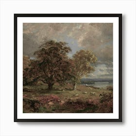 Landscape With Trees 1 Art Print