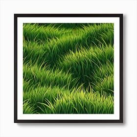 Green Grass Background 29 Art Print