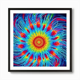 Psychedelic Swirl Art Print