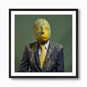 Man With A Moldy Lemon Face 2 Art Print