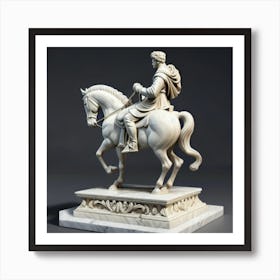 Antonio On Horseback Art Print