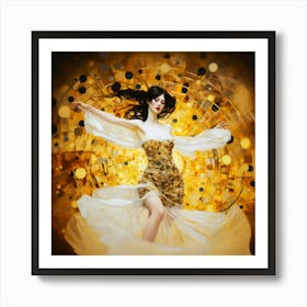 Dancing Queen - Golden Dancer Art Print