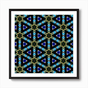 Stained Glass Pattern Church Window Art Print