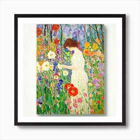 Klimt'S Garden Art Print