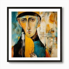 St Thomas Becket Christian Catholic Saint Art Print