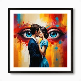 'The Kiss' Art Print