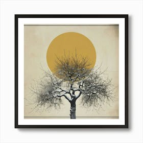 Tree In The Snow Art Print