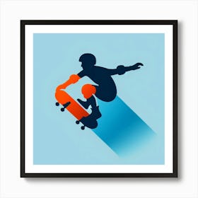 Skateboarder Art Print