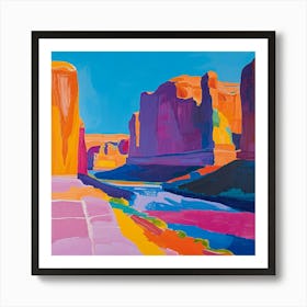 Colourful Abstract Arches National Park Usa 2 Art Print