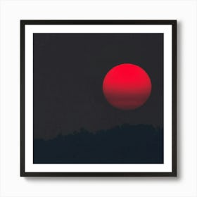 Red Sun In The Sky Art Print