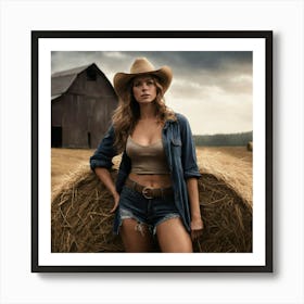 Cowgirl Art Print