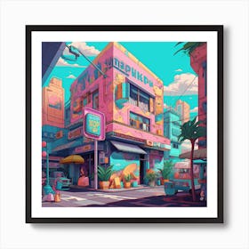 Pixel Art 5 Art Print