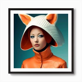 Fox Hat Art Print