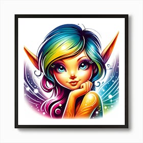 Elven Girl 1 Art Print