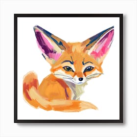 Fennec Fox 02 Art Print