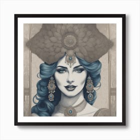 Indian Woman Art Print