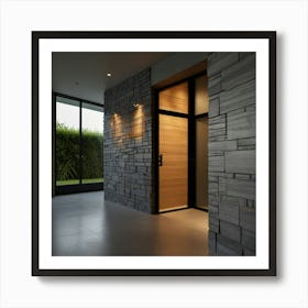 Default Create Unique Design Of Modern House Wall 1 2 Art Print