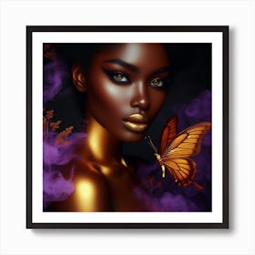 Black Butterfly 4 Art Print