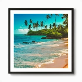 Tropical Beach Art Print