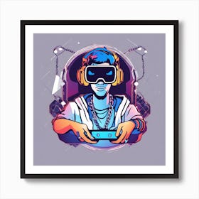 Vr Gamer Art Print