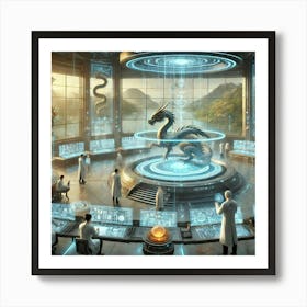 Technological Harmony Art Print