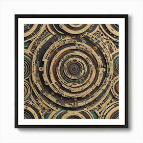 Abstract Circles 13 Art Print