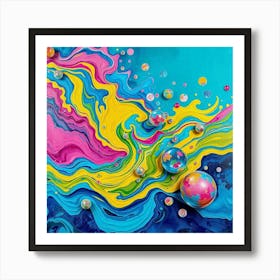 Bubbles And Bubbles 1 Art Print