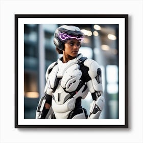 Building A Strong Futuristic Suit Like The One In The Image Requires A Significant Amount Of Expertise, Resources, And Time 11 Art Print