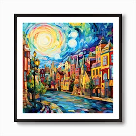 Night In The City 5 Art Print