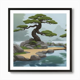 Bonsai Trees Art Print