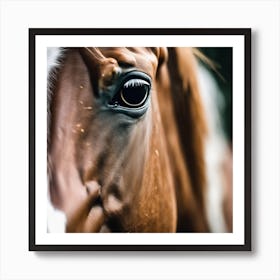 Close Up Of A Horse'S Eye 1 Art Print