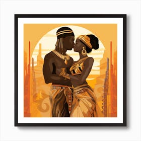 Egyptian Couple 1 Art Print
