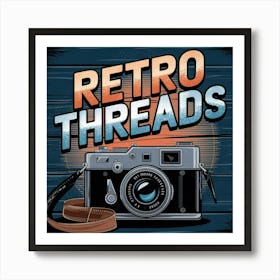 Retro Threads Art Print