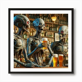 Down the pub Art Print