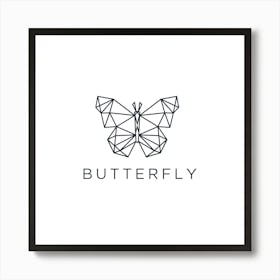 Butterfly Logo Art Print