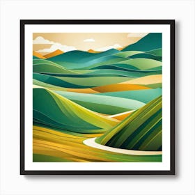 Landscape Painting 235 Art Print