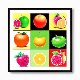 Fruit Set 2 Art Print