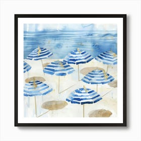 Beach Umbrellas 3 Art Print